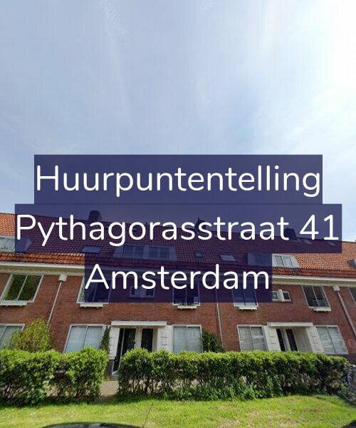Foto gevel Huurpuntentelling voor Pythagorasstraat 41, Amsterdam