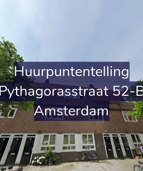 Foto gevel Huurpuntentelling voor Pythagorasstraat 52-B, Amsterdam
