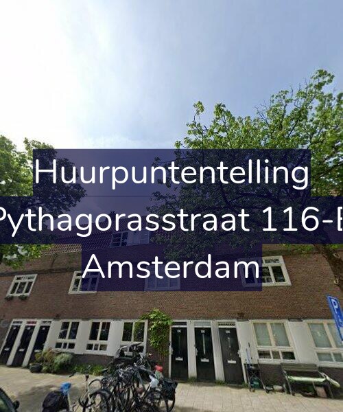 Foto gevel Huurpuntentelling voor Pythagorasstraat 116-B, Amsterdam