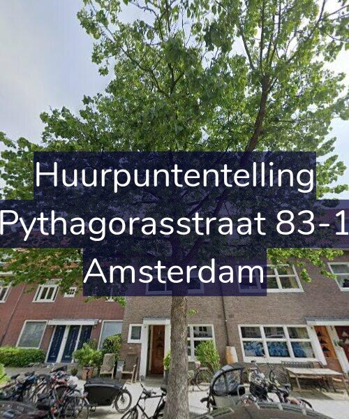 Foto gevel Huurpuntentelling voor Pythagorasstraat 83-1, Amsterdam