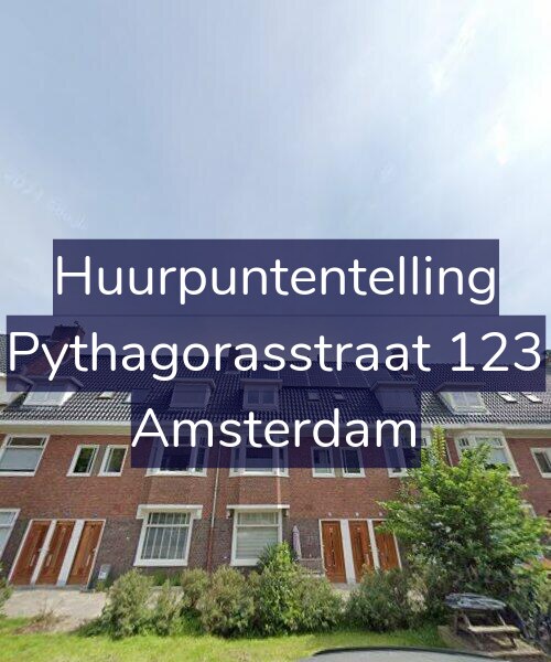 Foto gevel Huurpuntentelling voor Pythagorasstraat 123, Amsterdam
