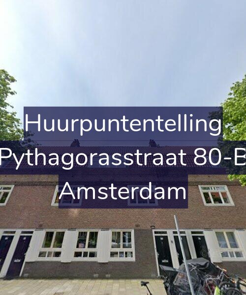 Foto gevel Huurpuntentelling voor Pythagorasstraat 80-B, Amsterdam