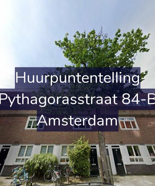 Foto gevel Huurpuntentelling voor Pythagorasstraat 84-B, Amsterdam