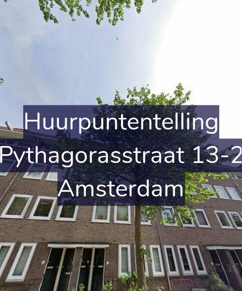 Foto gevel Huurpuntentelling voor Pythagorasstraat 13-2, Amsterdam