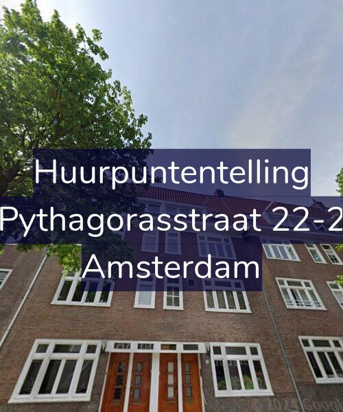 Foto gevel Huurpuntentelling voor Pythagorasstraat 22-2, Amsterdam