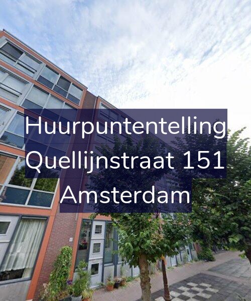 Foto gevel Huurpuntentelling voor Quellijnstraat 151, Amsterdam