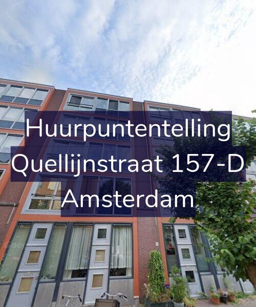 Foto gevel Huurpuntentelling voor Quellijnstraat 157-D, Amsterdam