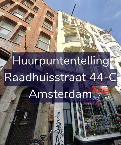Foto gevel Huurpuntentelling voor Raadhuisstraat 44-C, Amsterdam