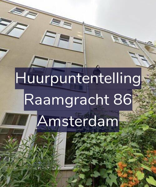 Foto gevel Huurpuntentelling voor Raamgracht 86, Amsterdam
