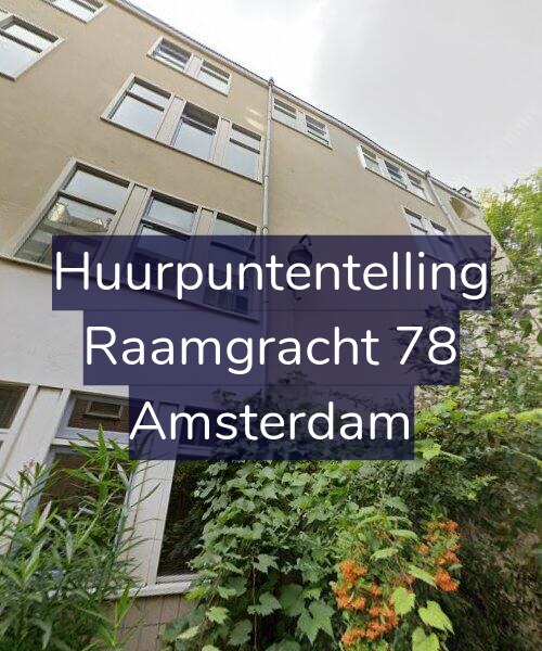 Foto gevel Huurpuntentelling voor Raamgracht 78, Amsterdam
