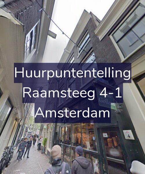 Foto gevel Huurpuntentelling voor Raamsteeg 4-1, Amsterdam