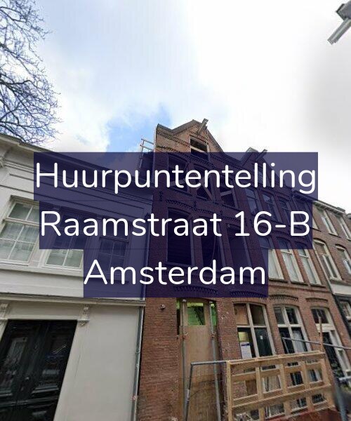 Foto gevel Huurpuntentelling voor Raamstraat 16-B, Amsterdam
