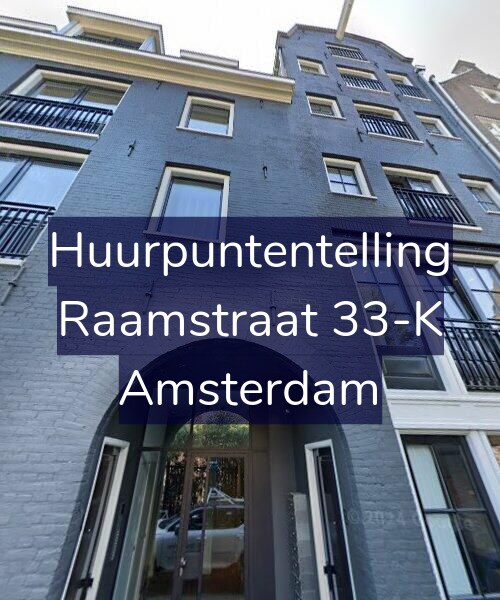 Foto gevel Huurpuntentelling voor Raamstraat 33-K, Amsterdam