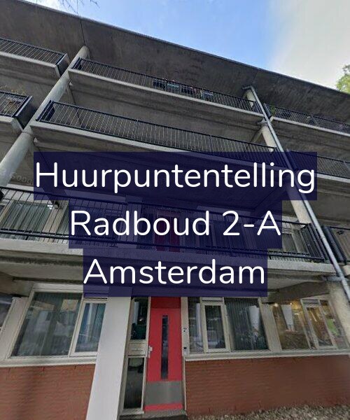 Foto gevel Huurpuntentelling voor Radboud 2-A, Amsterdam