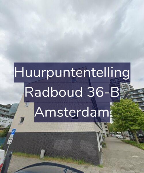 Foto gevel Huurpuntentelling voor Radboud 36-B, Amsterdam