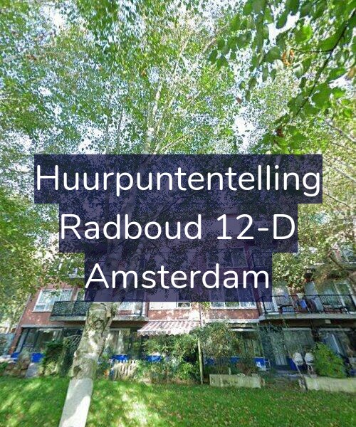 Foto gevel Huurpuntentelling voor Radboud 12-D, Amsterdam