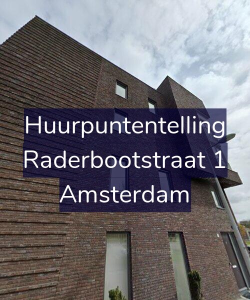 Foto gevel Huurpuntentelling voor Raderbootstraat 1, Amsterdam