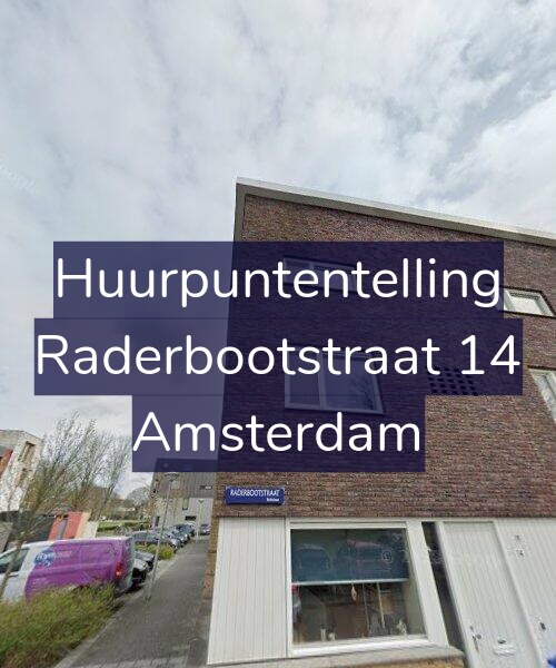 Foto gevel Huurpuntentelling voor Raderbootstraat 14, Amsterdam