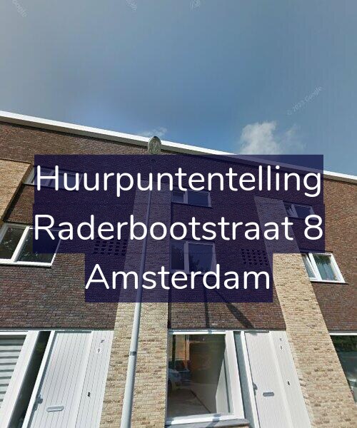 Foto gevel Huurpuntentelling voor Raderbootstraat 8, Amsterdam
