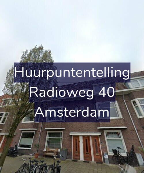 Foto gevel Huurpuntentelling voor Radioweg 40, Amsterdam