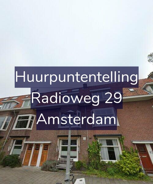 Foto gevel Huurpuntentelling voor Radioweg 29, Amsterdam