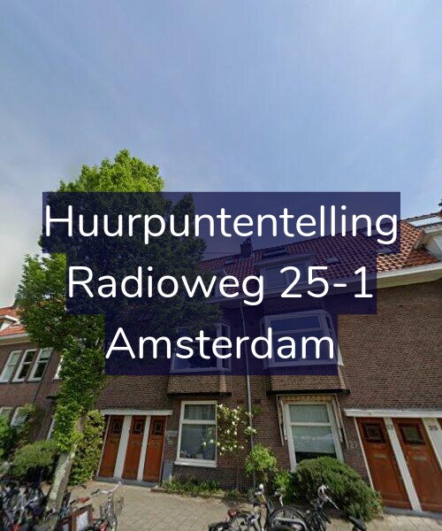 Foto gevel Huurpuntentelling voor Radioweg 25-1, Amsterdam