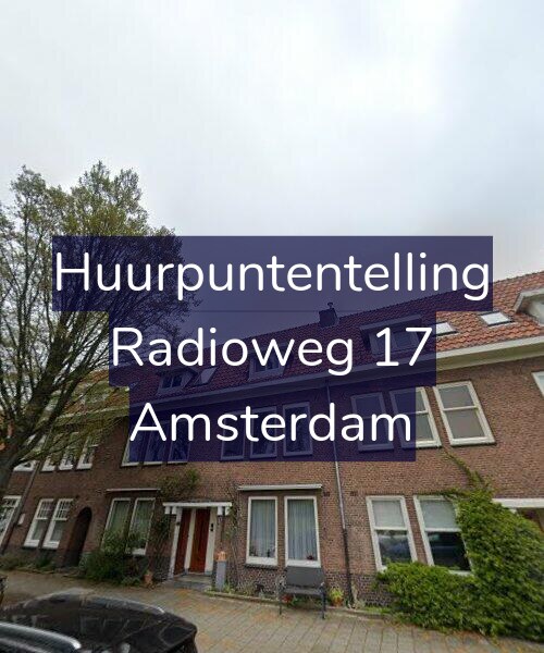Foto gevel Huurpuntentelling voor Radioweg 17, Amsterdam