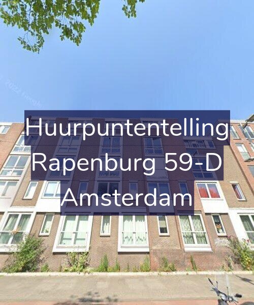 Foto gevel Huurpuntentelling voor Rapenburg 59-D, Amsterdam