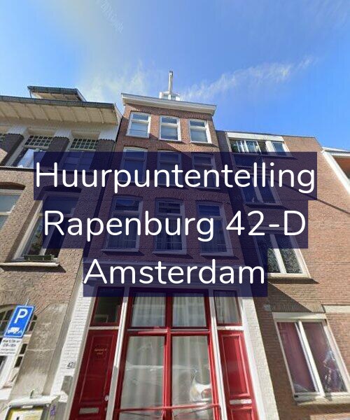Foto gevel Huurpuntentelling voor Rapenburg 42-D, Amsterdam
