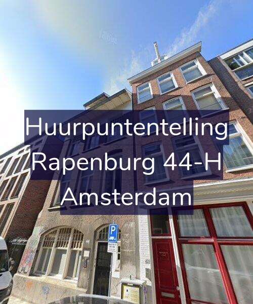 Foto gevel Huurpuntentelling voor Rapenburg 44-H, Amsterdam