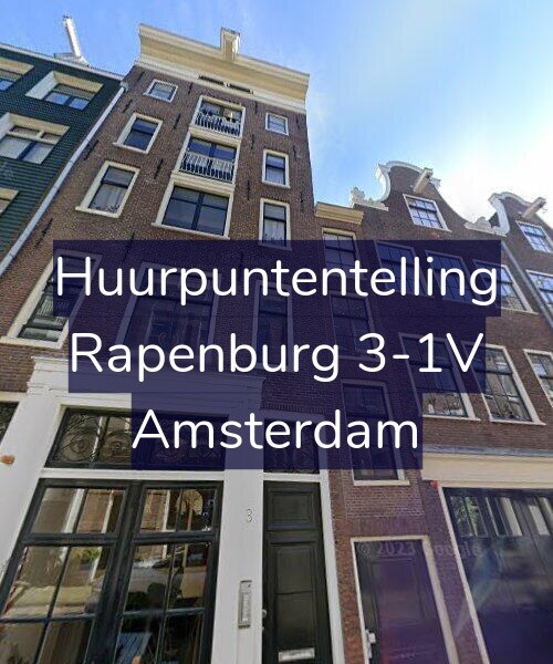 Foto gevel Huurpuntentelling voor Rapenburg 3-1V, Amsterdam