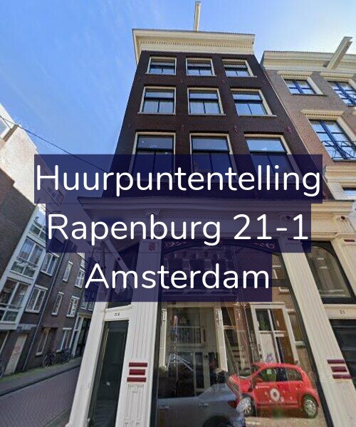 Foto gevel Huurpuntentelling voor Rapenburg 21-1, Amsterdam