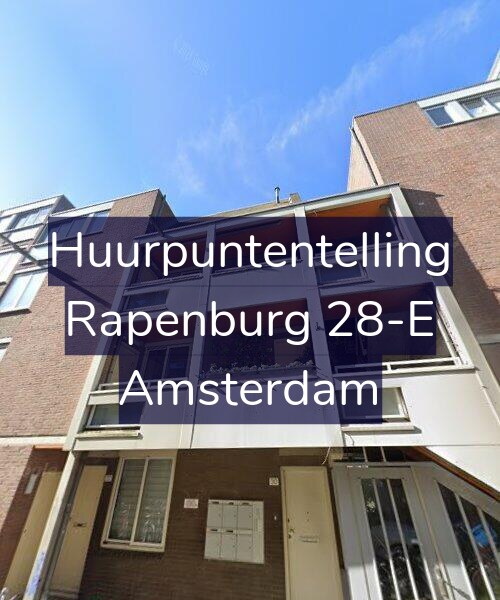 Foto gevel Huurpuntentelling voor Rapenburg 28-E, Amsterdam