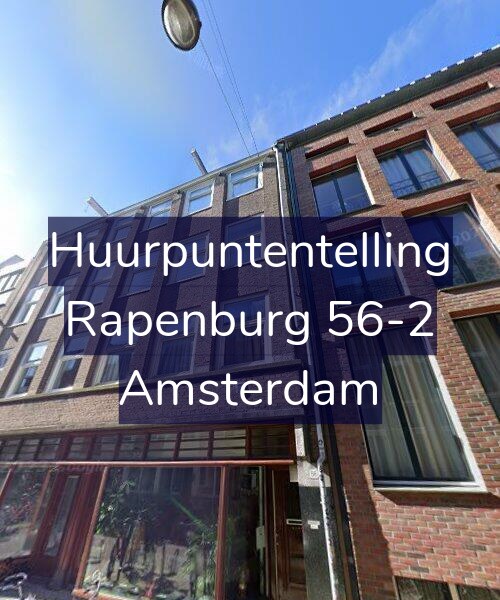 Foto gevel Huurpuntentelling voor Rapenburg 56-2, Amsterdam