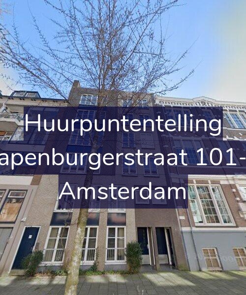 Foto gevel Huurpuntentelling voor Rapenburgerstraat 101-A, Amsterdam