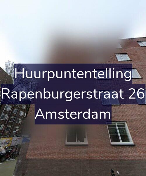 Foto gevel Huurpuntentelling voor Rapenburgerstraat 26, Amsterdam