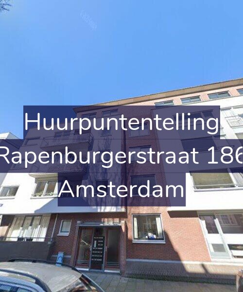 Foto gevel Huurpuntentelling voor Rapenburgerstraat 186, Amsterdam