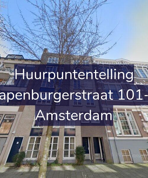Foto gevel Huurpuntentelling voor Rapenburgerstraat 101-C, Amsterdam