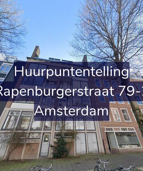 Foto gevel Huurpuntentelling voor Rapenburgerstraat 79-2, Amsterdam