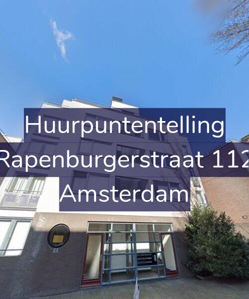 Foto gevel Huurpuntentelling voor Rapenburgerstraat 112, Amsterdam