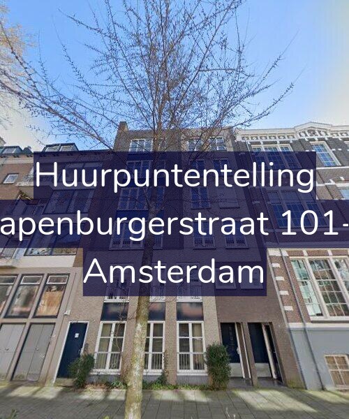 Foto gevel Huurpuntentelling voor Rapenburgerstraat 101-F, Amsterdam