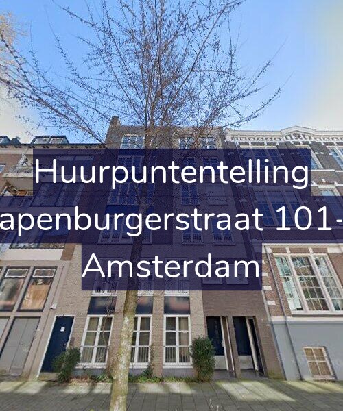 Foto gevel Huurpuntentelling voor Rapenburgerstraat 101-E, Amsterdam