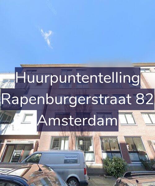 Foto gevel Huurpuntentelling voor Rapenburgerstraat 82, Amsterdam