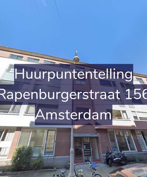 Foto gevel Huurpuntentelling voor Rapenburgerstraat 156, Amsterdam