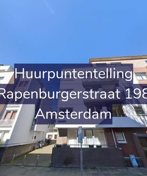 Foto gevel Huurpuntentelling voor Rapenburgerstraat 198, Amsterdam