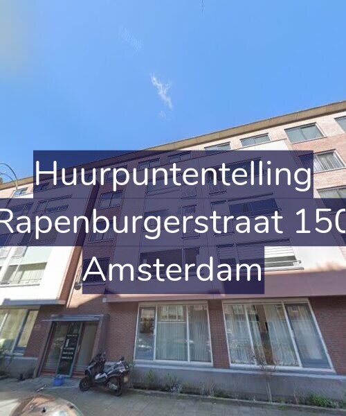 Foto gevel Huurpuntentelling voor Rapenburgerstraat 150, Amsterdam