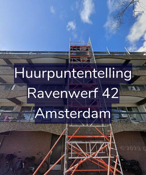 Foto gevel Huurpuntentelling voor Ravenwerf 42, Amsterdam