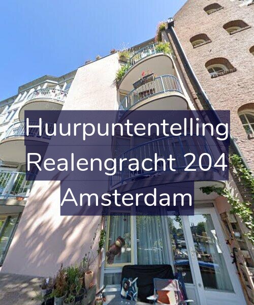 Foto gevel Huurpuntentelling voor Realengracht 204, Amsterdam