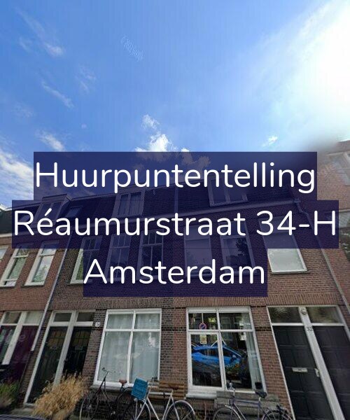 Foto gevel Huurpuntentelling voor Réaumurstraat 34-H, Amsterdam