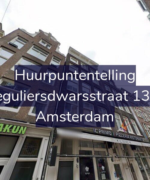 Foto gevel Huurpuntentelling voor Reguliersdwarsstraat 13-3, Amsterdam
